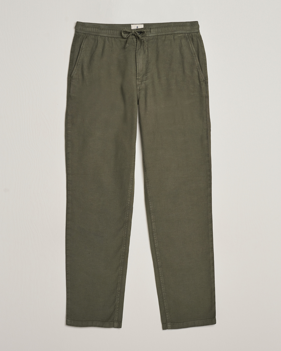 Homme | Pantalons | Morris | Fenix Linen Slacks Olive