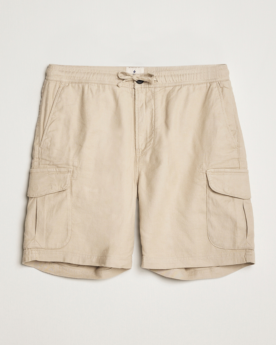 Homme | Shorts | Morris | Cargo Linen Shorts Khaki