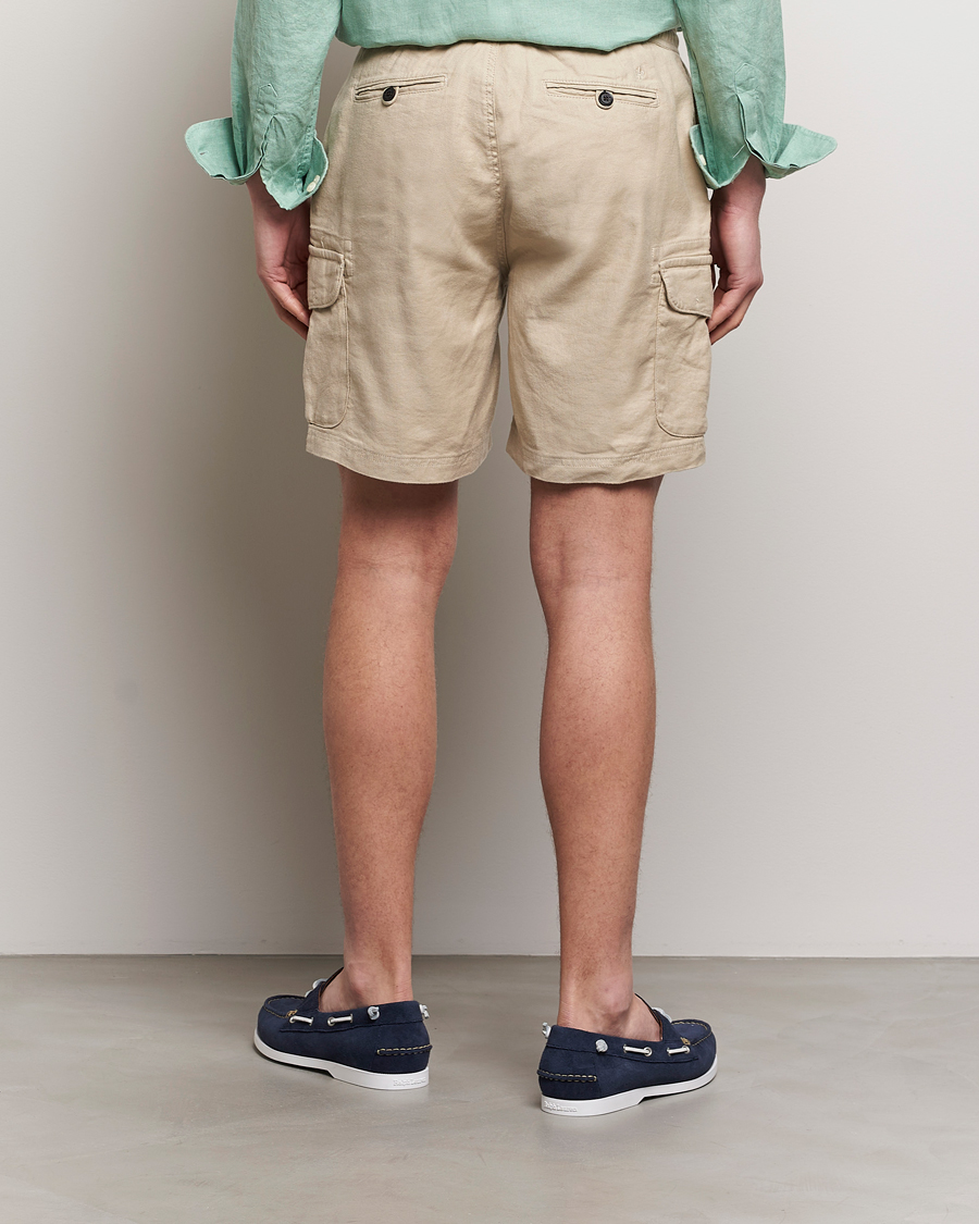 Homme | Shorts | Morris | Cargo Linen Shorts Khaki