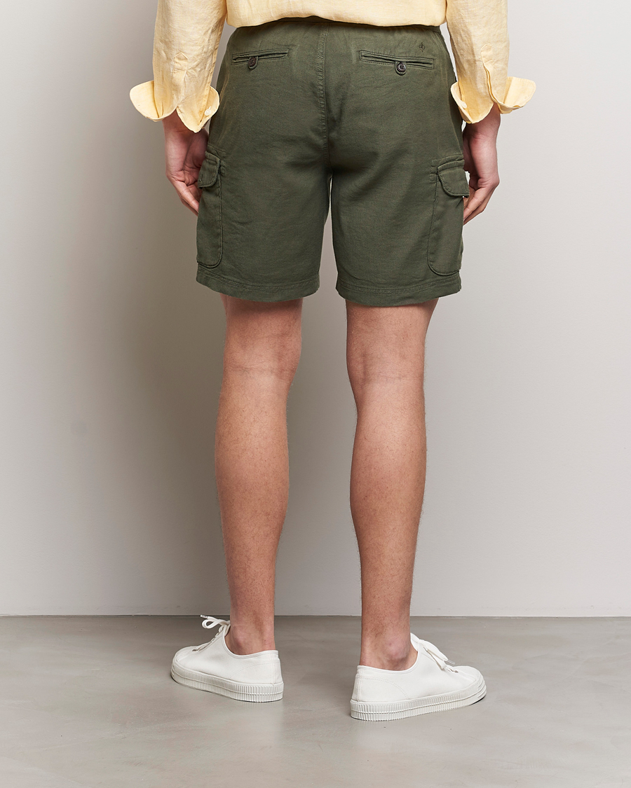 Homme | Shorts | Morris | Cargo Linen Shorts Olive