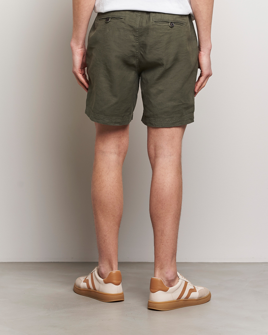 Homme | Shorts | Morris | Fenix Linen Shorts Olive