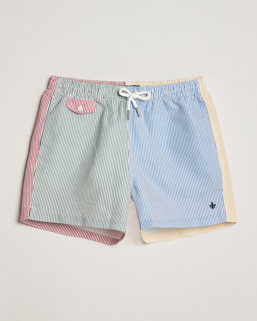 Homme | Maillots De Bain | Morris | Mixed Stripe Bathing Trunks Off White