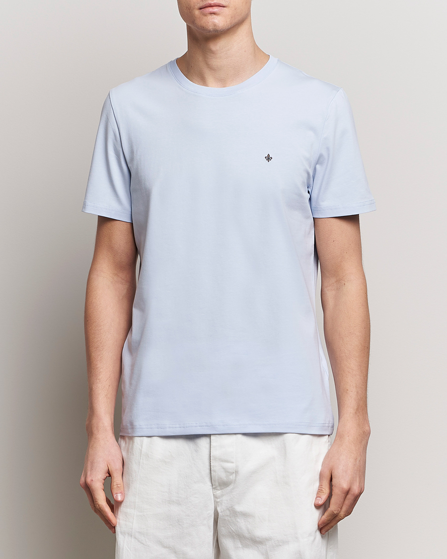 Homme |  | Morris | James Crew Neck T-Shirt Light Blue