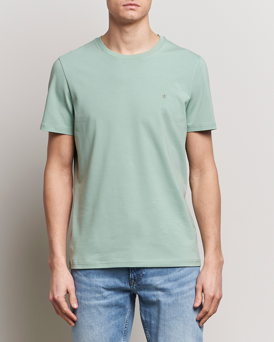 Homme |  | Morris | James Crew Neck T-Shirt Light Green
