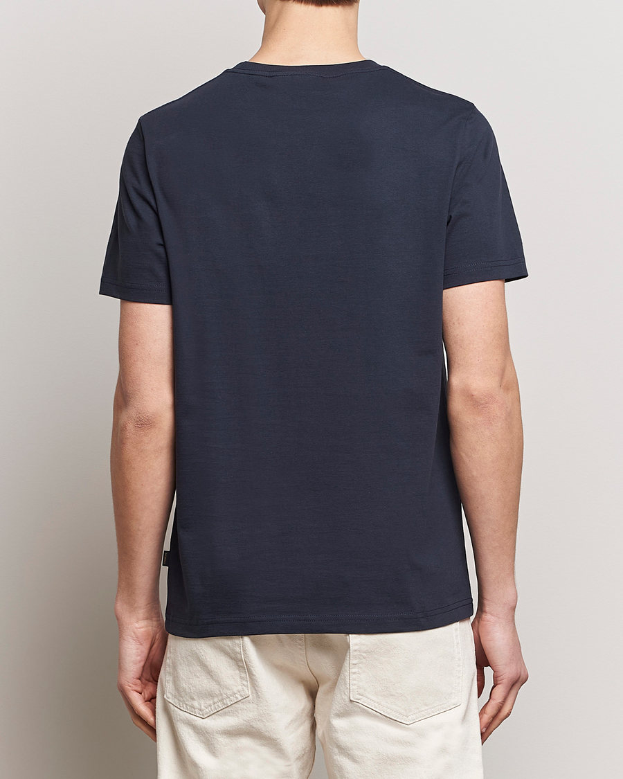 Homme | T-shirts | Morris | Crew Neck Cotton T-Shirt Old Blue