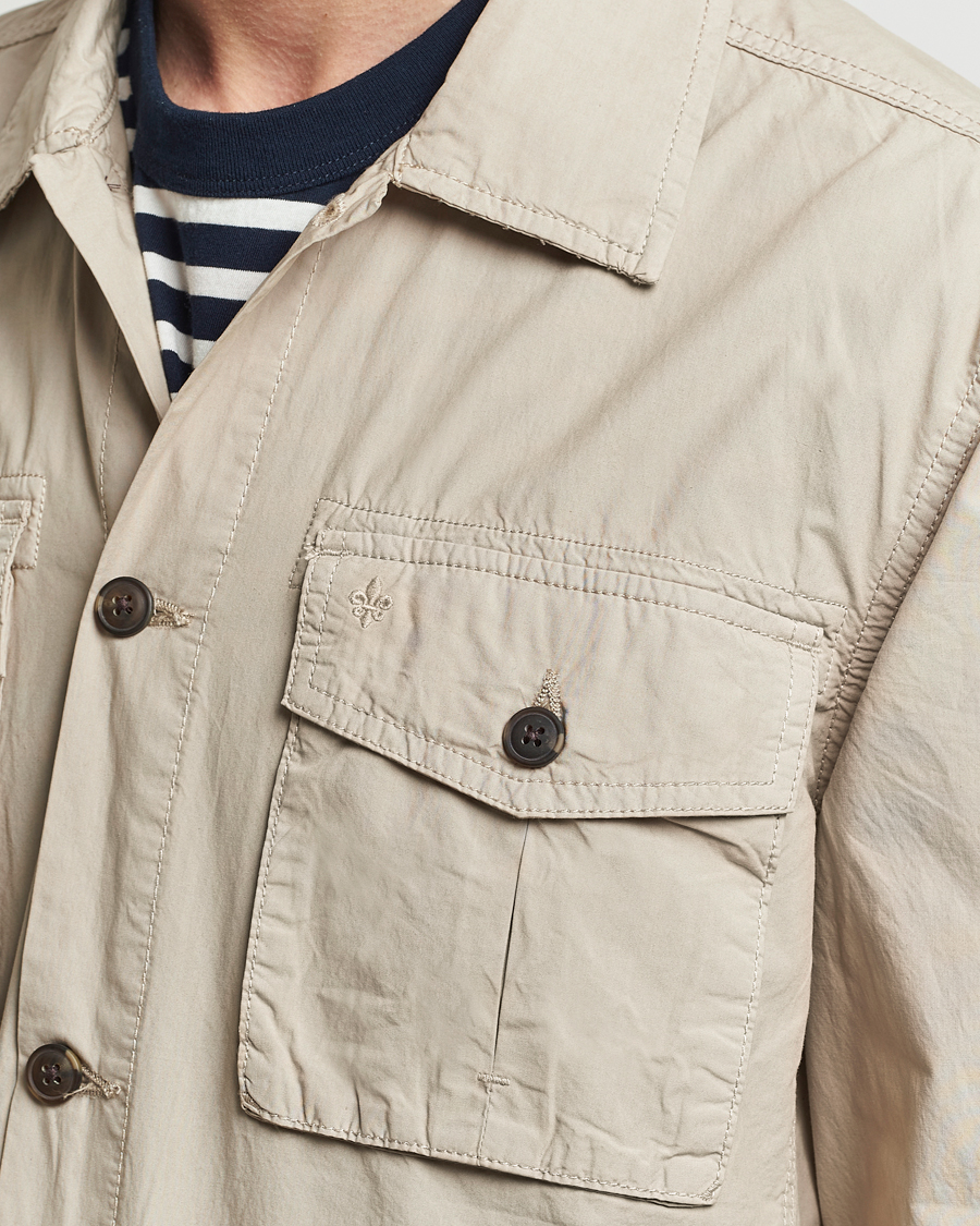 Homme | Manteaux Et Vestes | Morris | Harrison Cotton Shirt Jacket Khaki