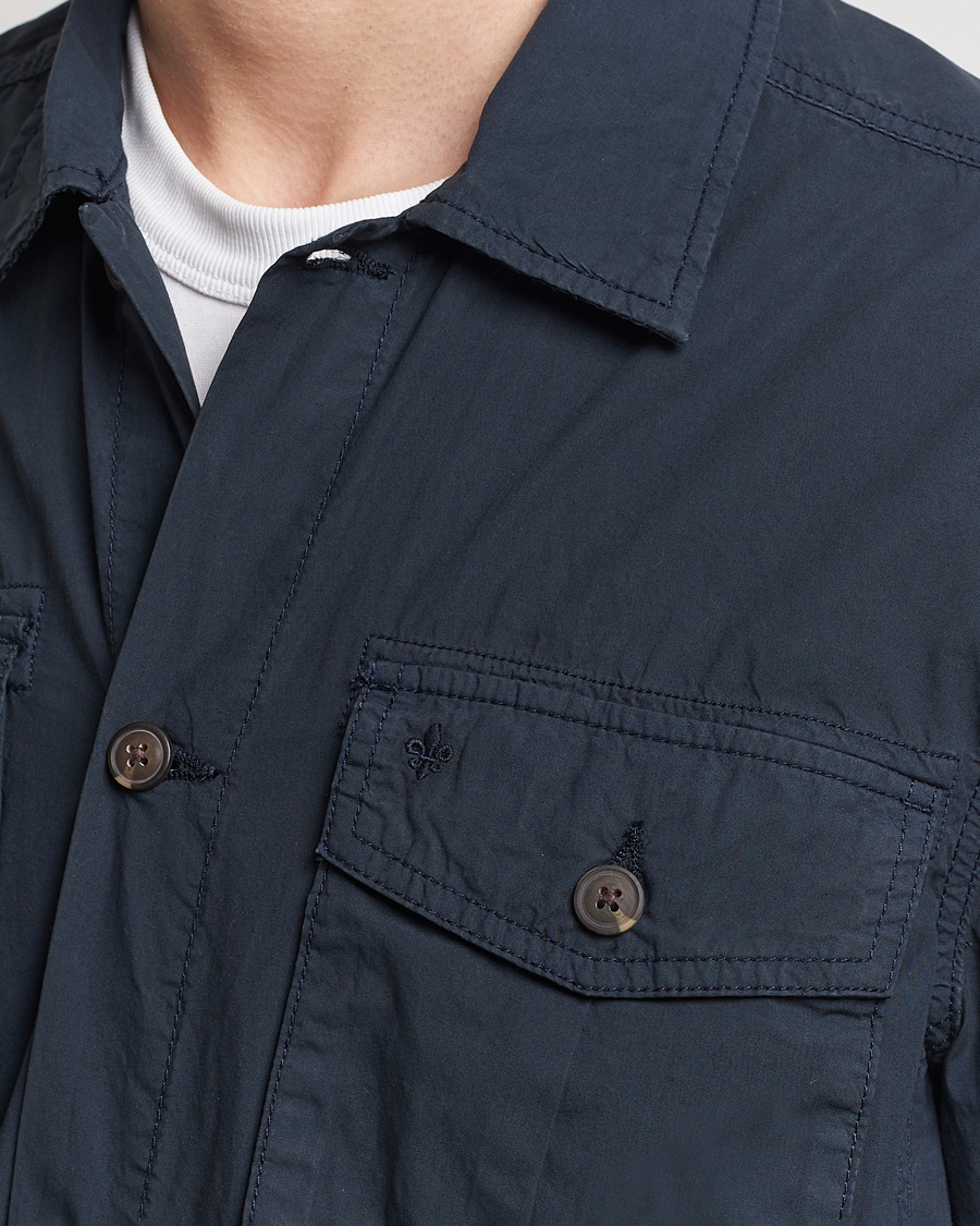 Homme | Manteaux Et Vestes | Morris | Harrison Cotton Shirt Jacket Old Blue