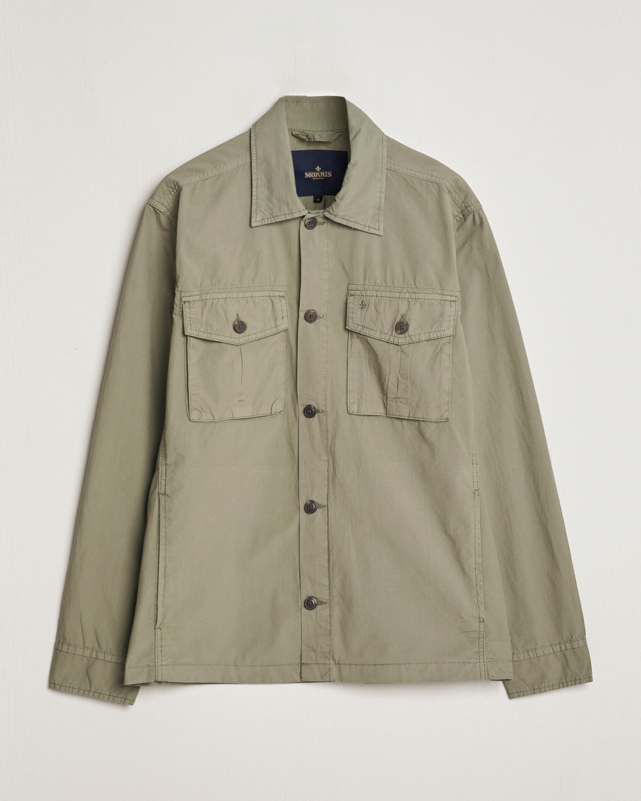 Homme | Manteaux Et Vestes | Morris | Harrison Cotton Shirt Jacket Green