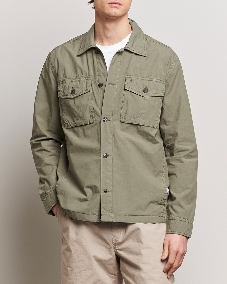 Homme | Nouveautés | Morris | Harrison Cotton Shirt Jacket Green