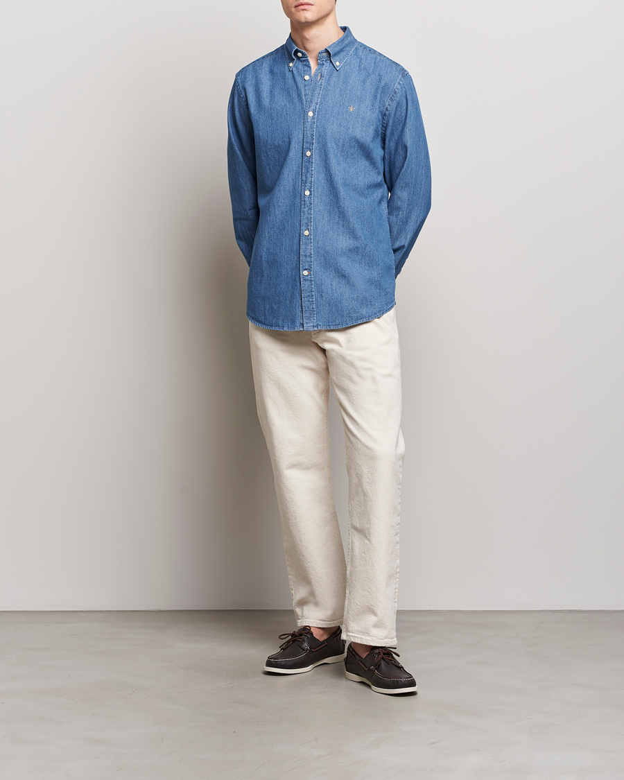 Homme | Chemises | Morris | Classic Fit Denim Shirt Blue