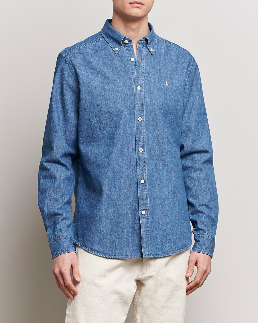 Homme |  | Morris | Classic Fit Denim Shirt Blue