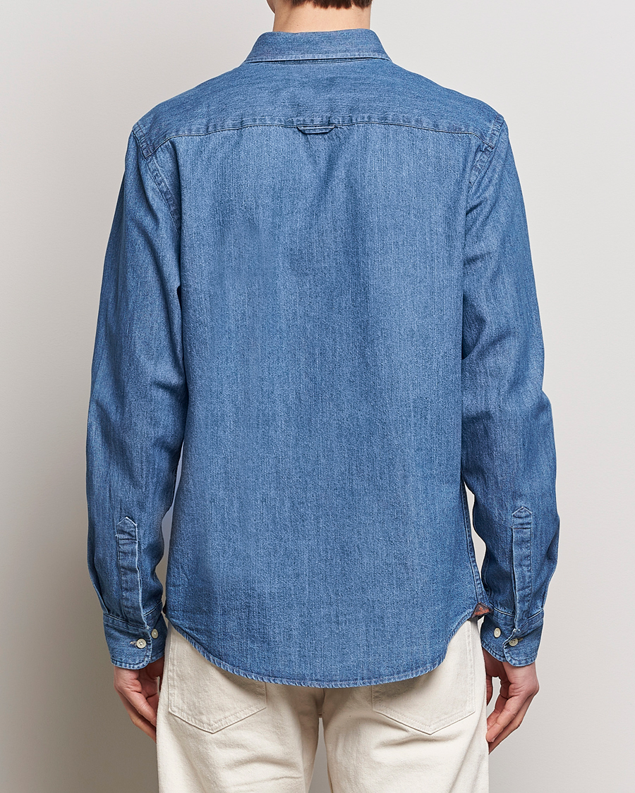 Homme | Chemises | Morris | Classic Fit Denim Shirt Blue