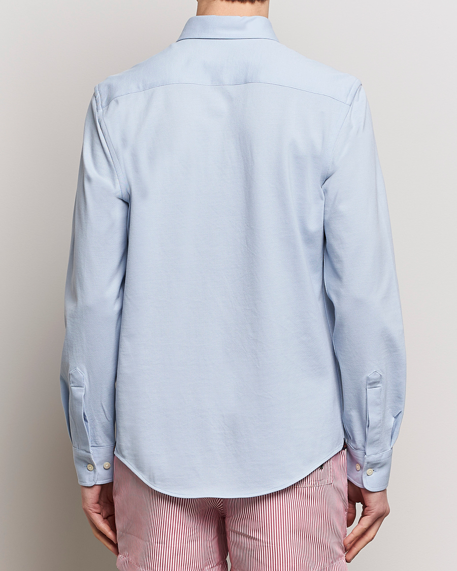 Homme | Chemises | Morris | Eddie Slim Fit Pique Shirt Light Blue