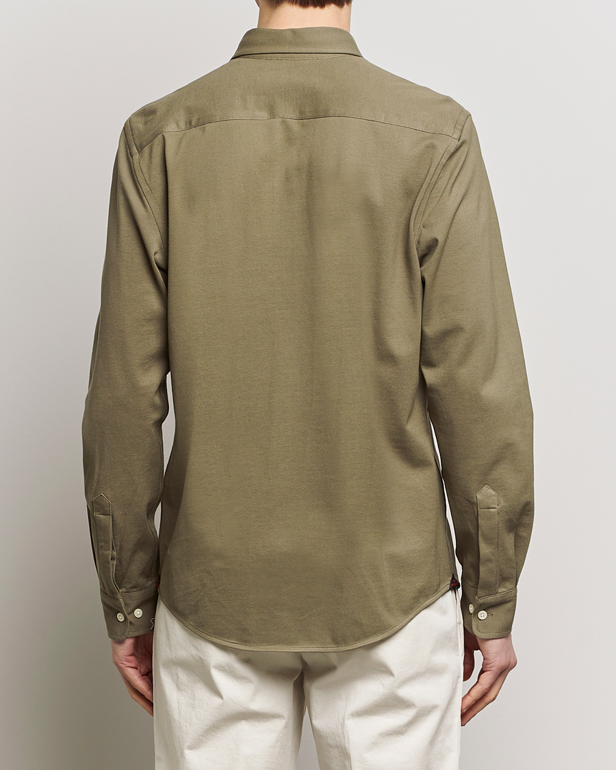 Homme | Chemises | Morris | Eddie Slim Fit Pique Shirt Olive