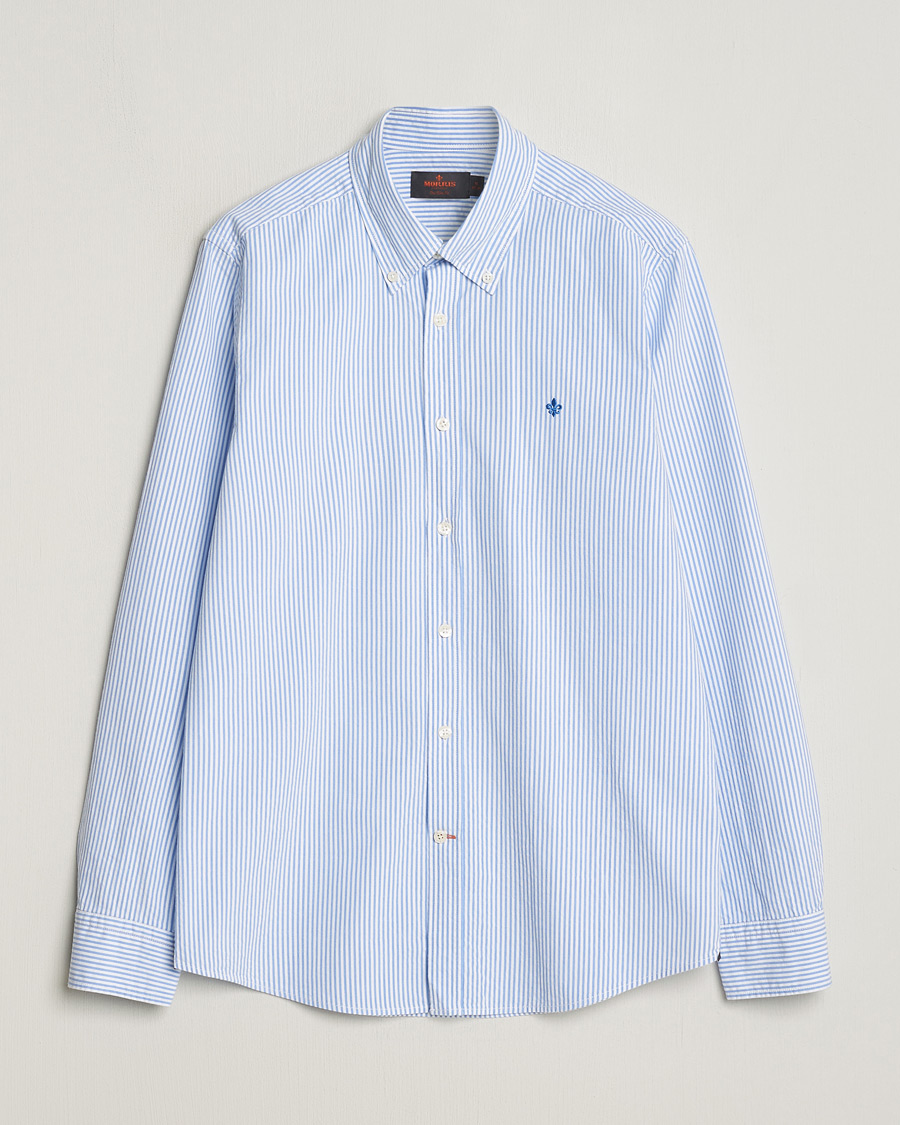 Homme | Chemises | Morris | Slim Fit Seersucker Shirt Light Blue