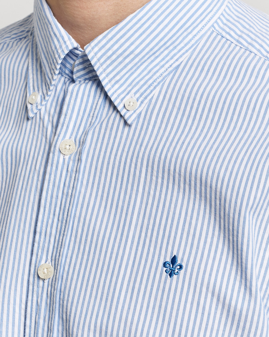 Homme | Chemises | Morris | Slim Fit Seersucker Shirt Light Blue