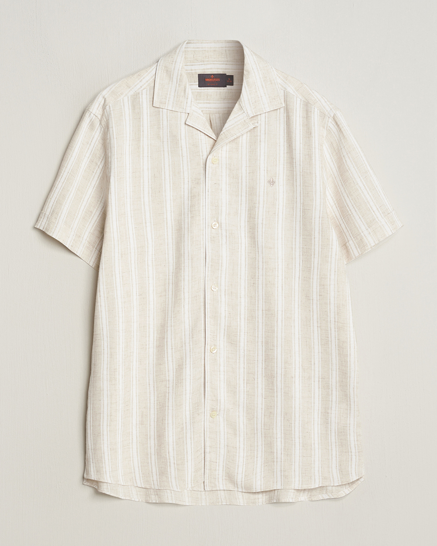 Homme | Chemises | Morris | Printed Short Sleeve Shirt Off White