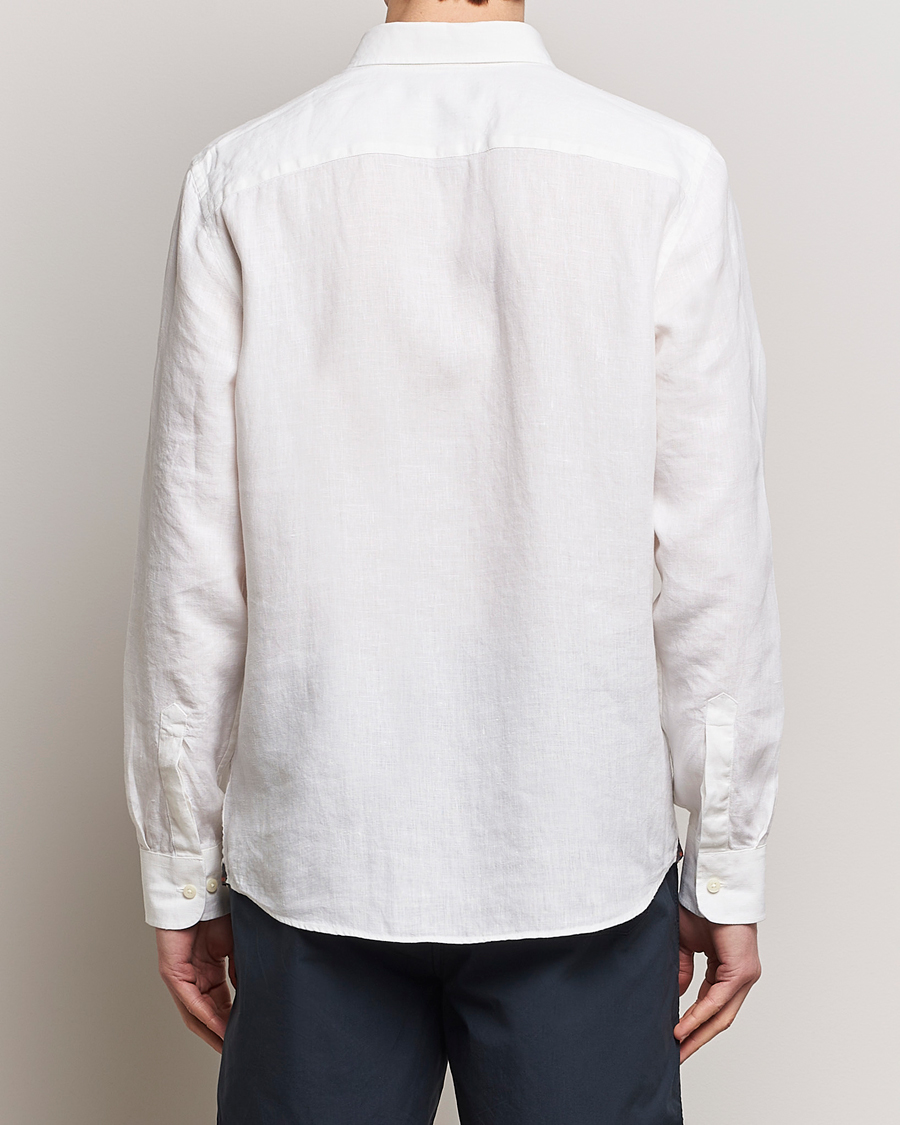 Homme | Chemises | Morris | Douglas Button Down Linen Shirt White