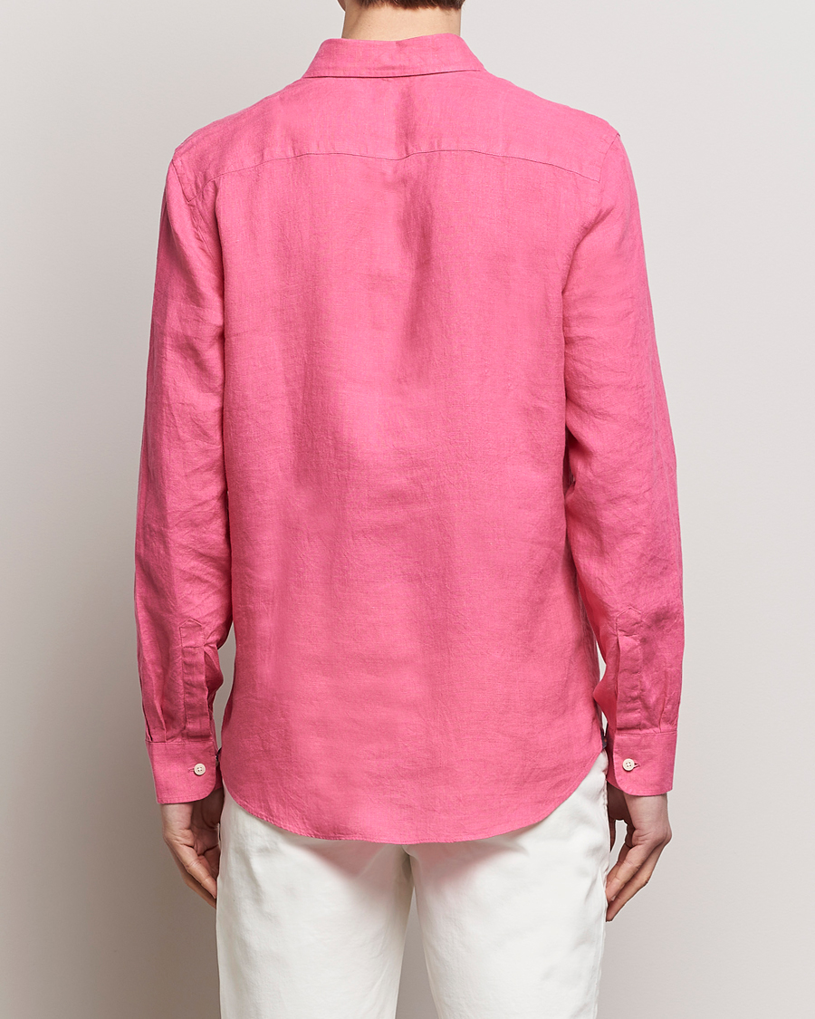 Homme | Chemises | Morris | Douglas Linen Button Down Shirt Cerise