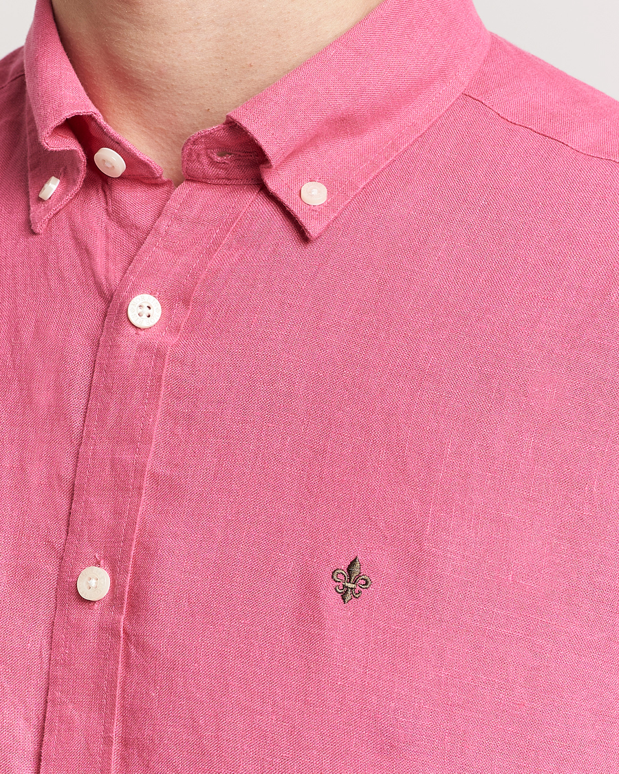 Homme | Chemises | Morris | Douglas Linen Button Down Shirt Cerise
