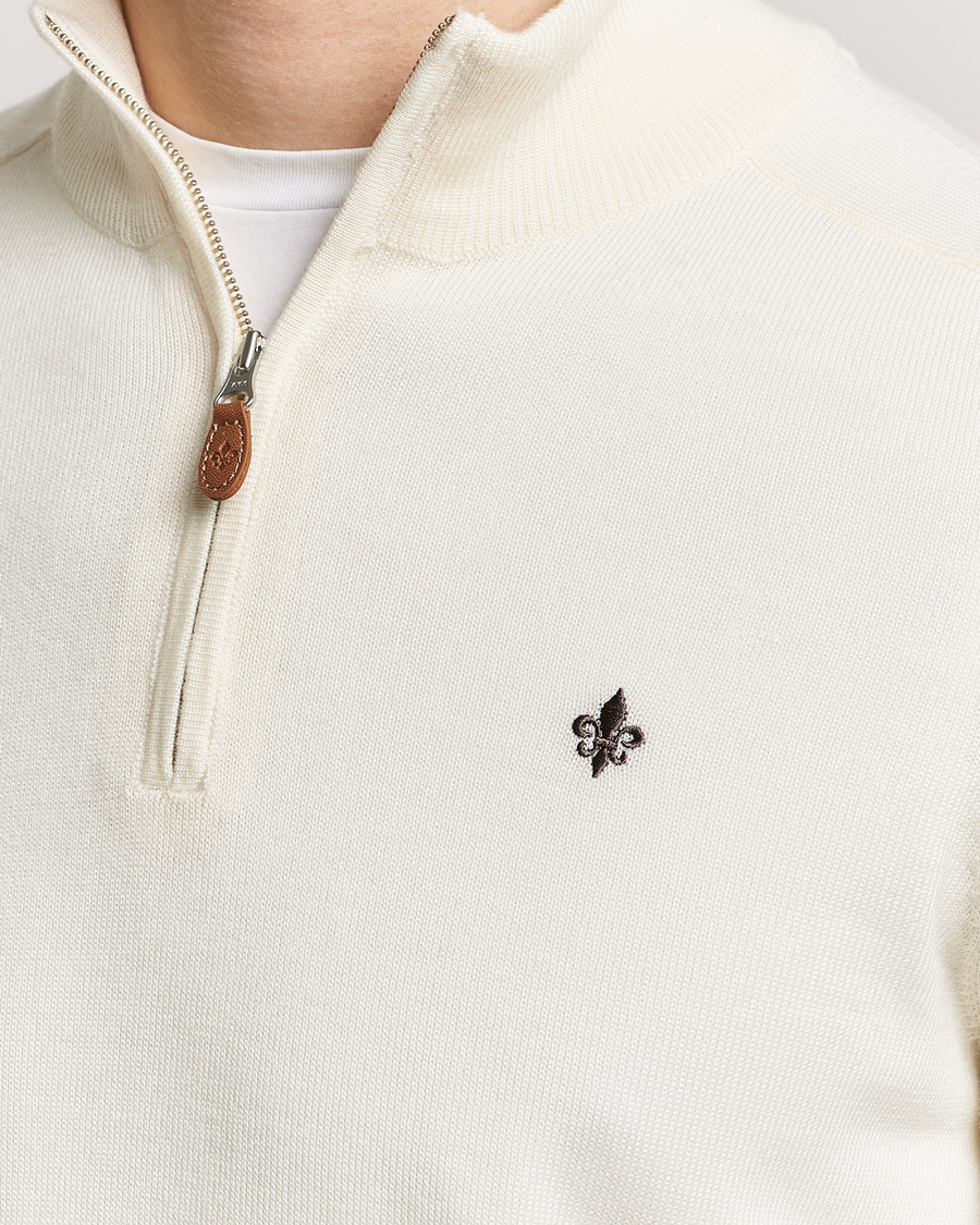 Homme | Pulls Et Tricots | Morris | John Merino Half Zip Off White