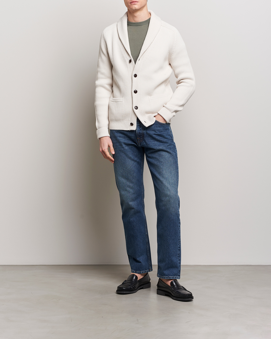Homme | Pulls Et Tricots | Morris | Brayden Shawl Cardigan Off White