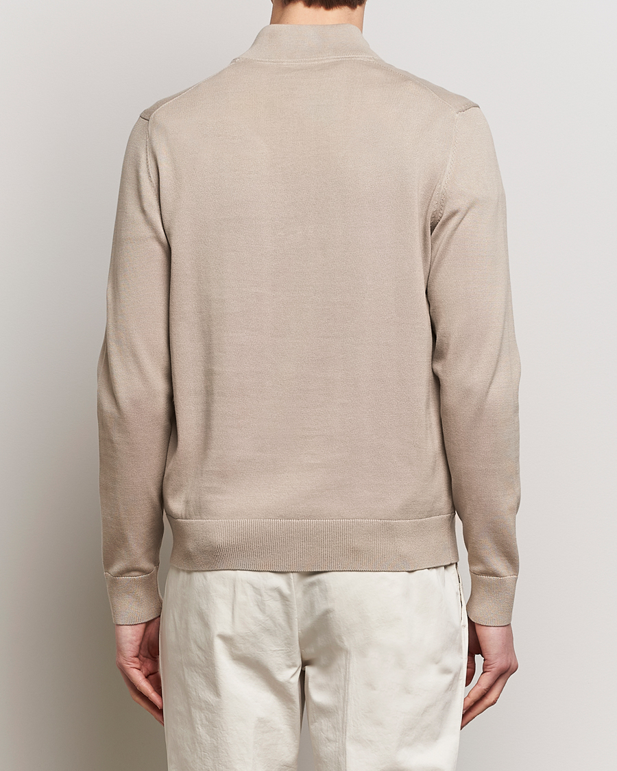 Homme | Pulls Et Tricots | Morris | Riley Cotton Half Zip Khaki