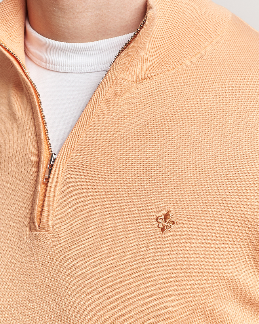 Homme | Pulls Et Tricots | Morris | Riley Cotton Half Zip Orange