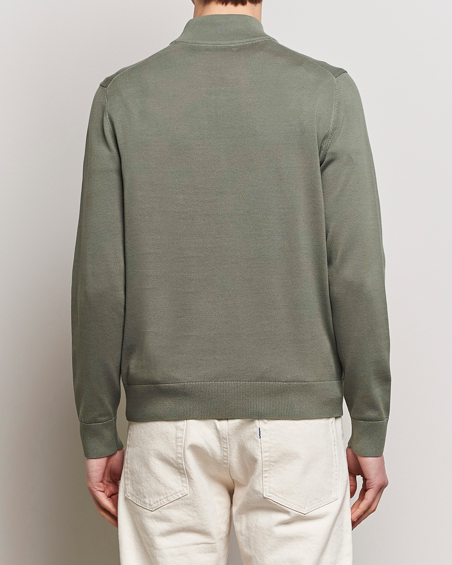 Homme | Pulls Et Tricots | Morris | Riley Cotton Half Zip Green