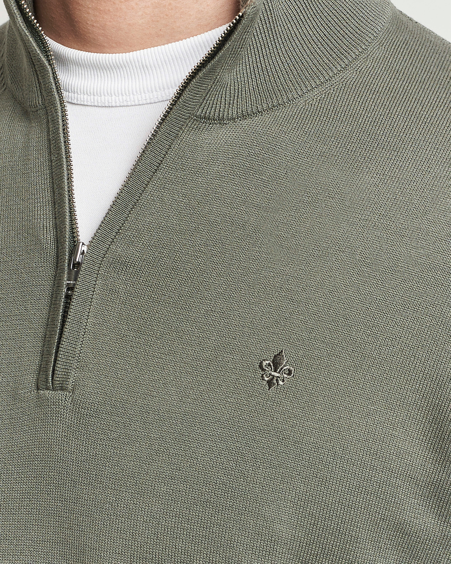 Homme | Pulls Et Tricots | Morris | Riley Cotton Half Zip Green