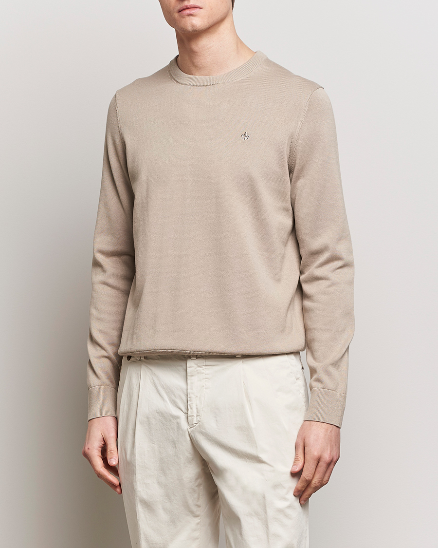 Homme | Soldes Vêtements | Morris | Riley Cotton Crew Neck Pullover Khaki