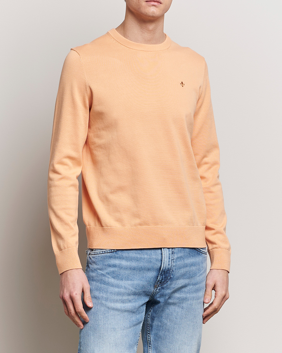 Homme | Soldes Vêtements | Morris | Riley Cotton Crew Neck Pullover Orange