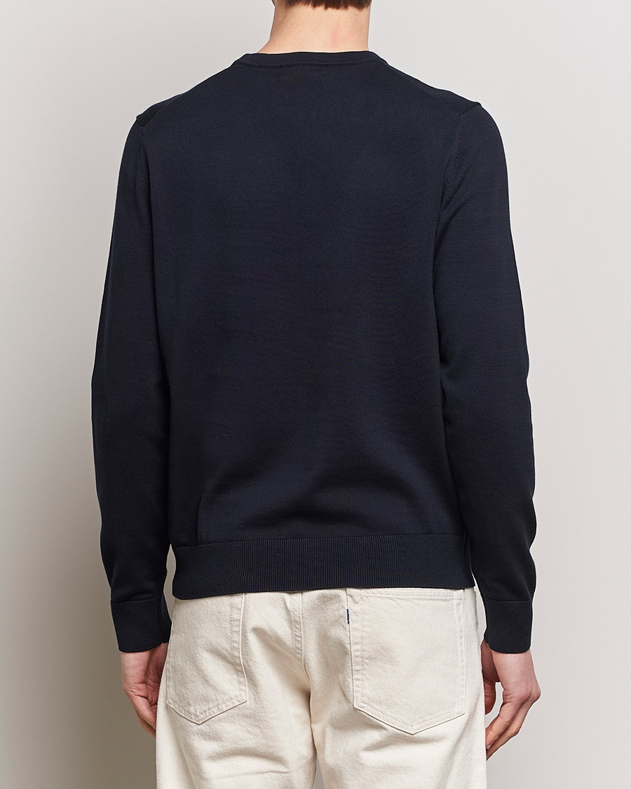 Homme | Pulls Et Tricots | Morris | Riley Cotton Crew Neck Pullover Old Blue