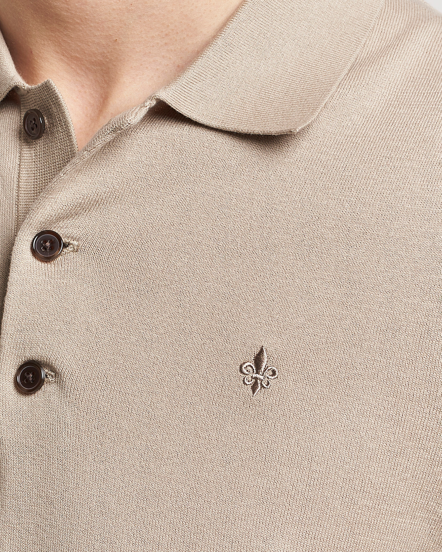 Homme | Pulls Et Tricots | Morris | Cenric Cotton Knitted Short Sleeve Polo Khaki