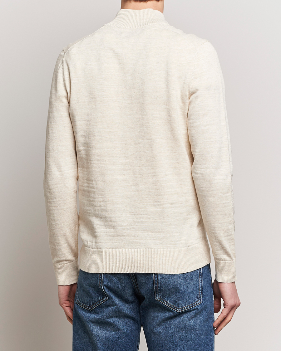 Homme | Pulls Et Tricots | Morris | Randall Cotton Half Zip Off White