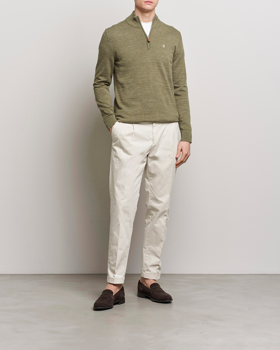 Homme | Pulls Et Tricots | Morris | Randall Cotton Half Zip Green