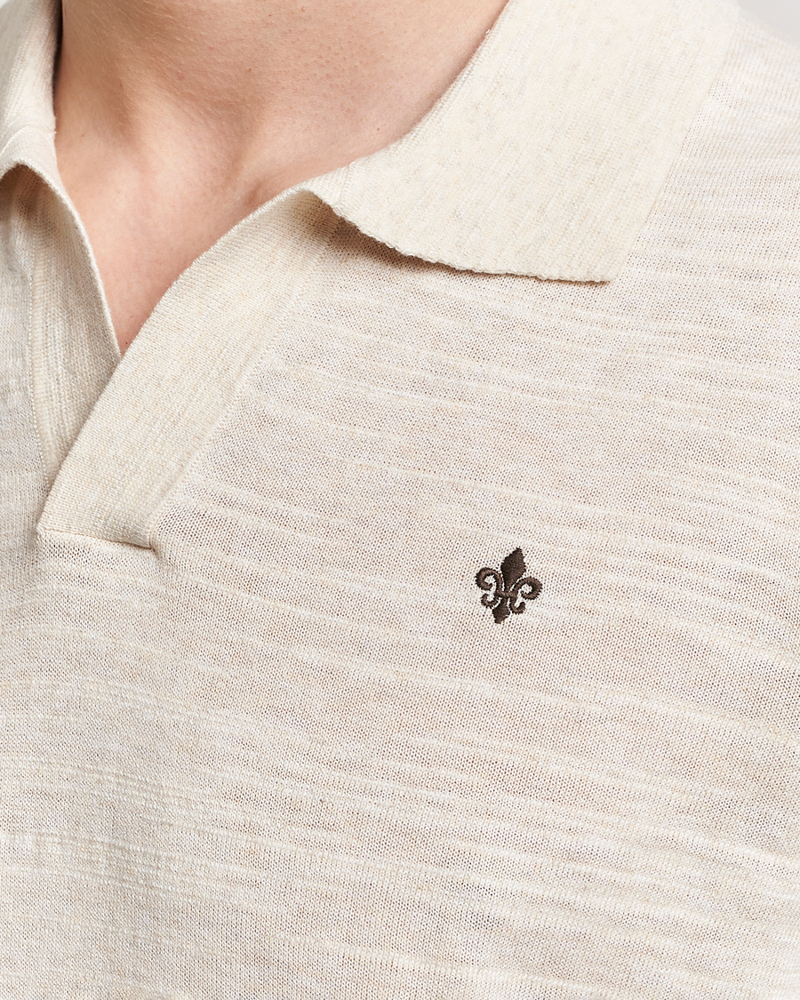 Homme | Polos | Morris | Randall Slub Cotton Resort Polo Off White