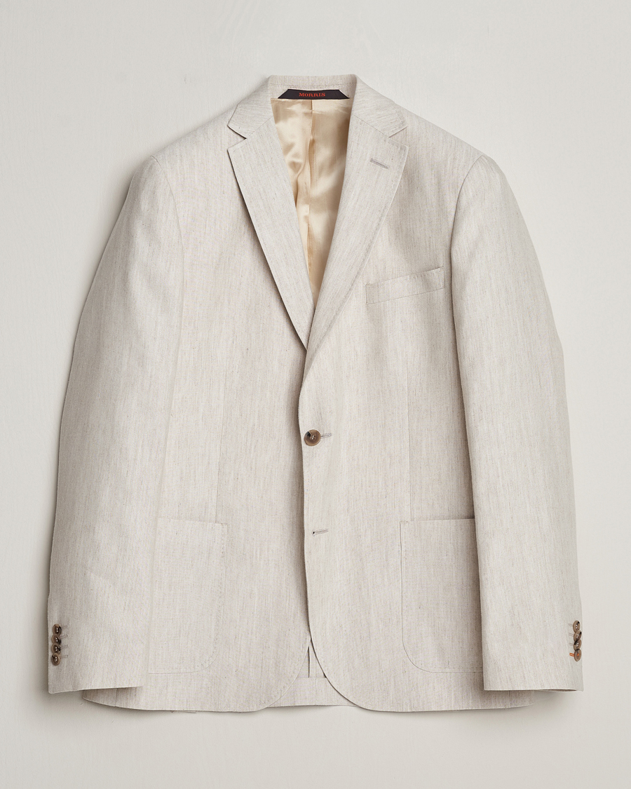 Homme | Blazers | Morris | Archie Linen Blazer Khaki