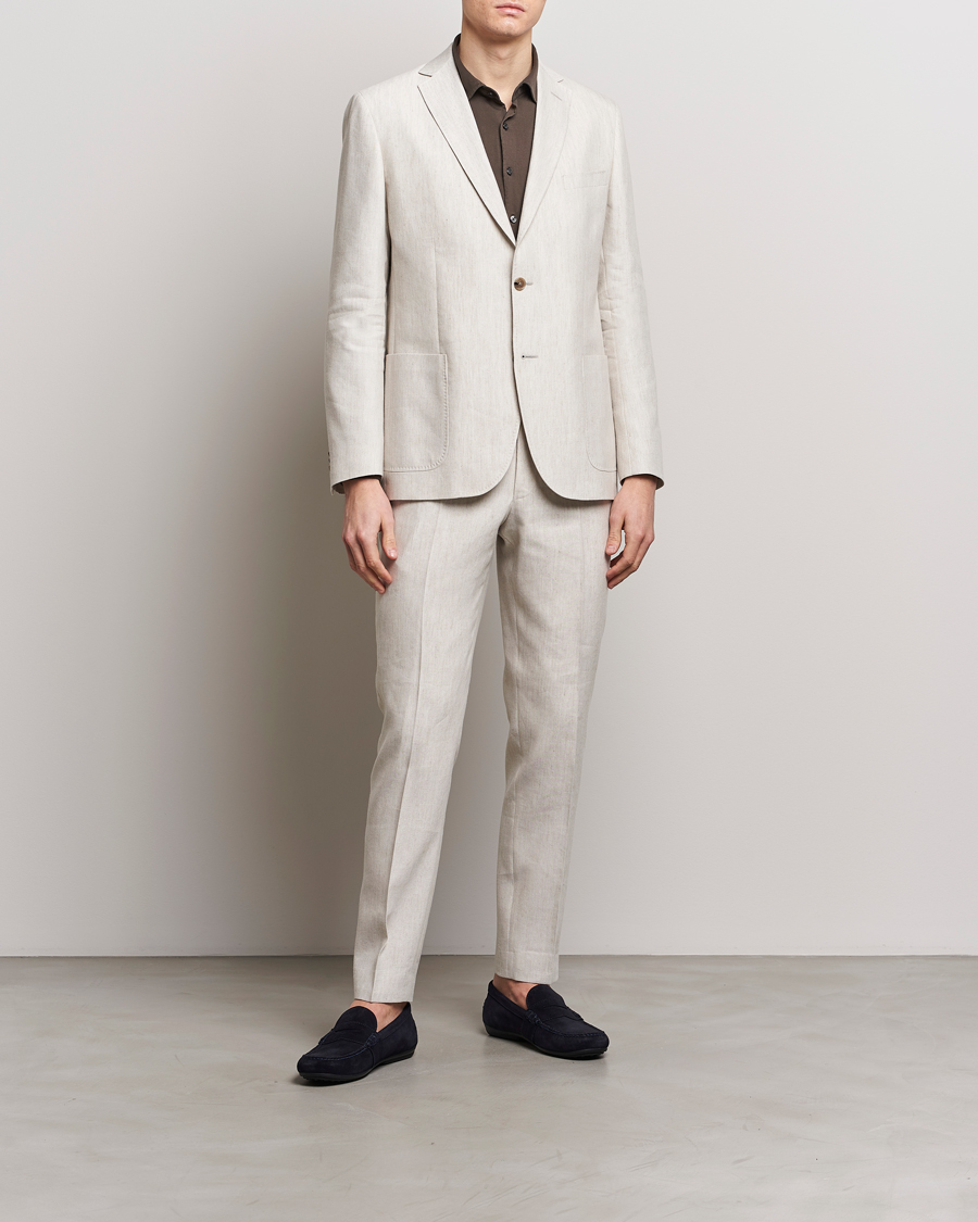Homme | Blazers | Morris | Archie Linen Blazer Khaki