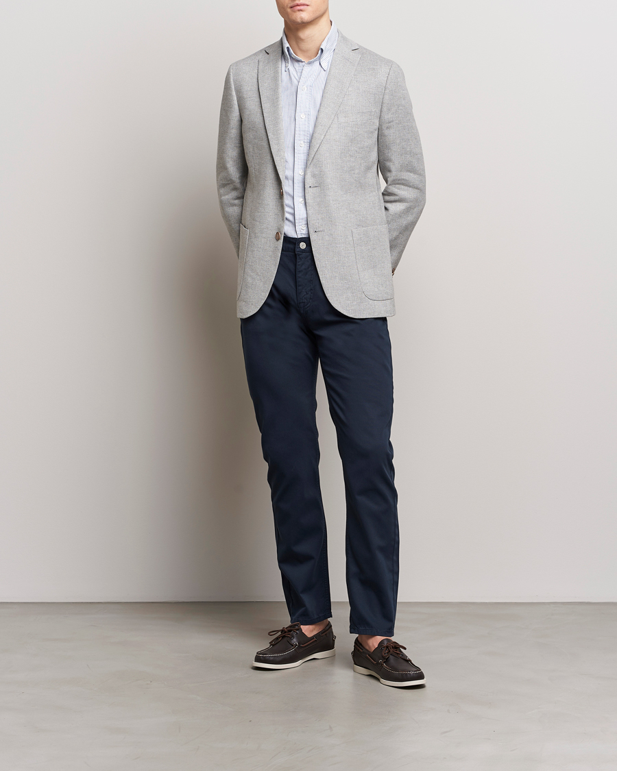 Homme | Blazers | Morris | Hayes Linen Herringbone Blazer Grey