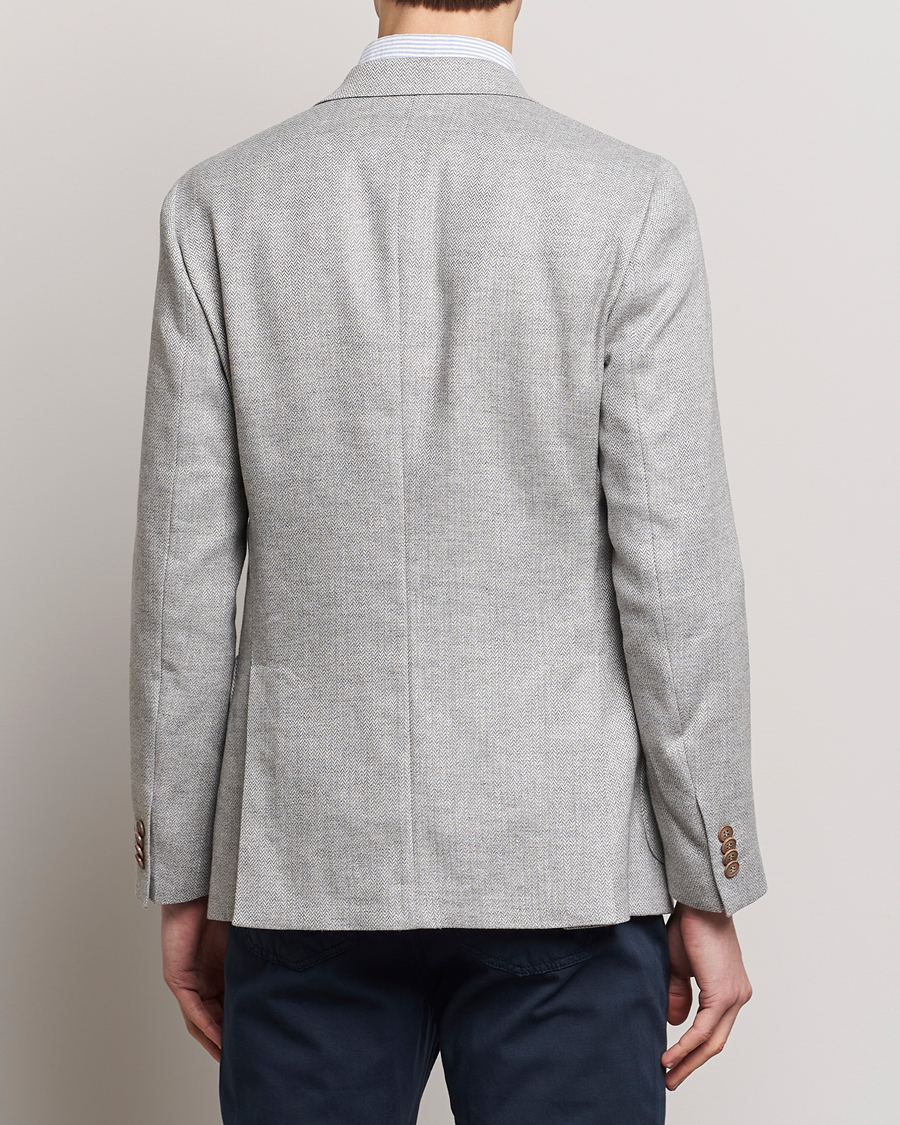 Homme | Blazers | Morris | Hayes Linen Herringbone Blazer Grey