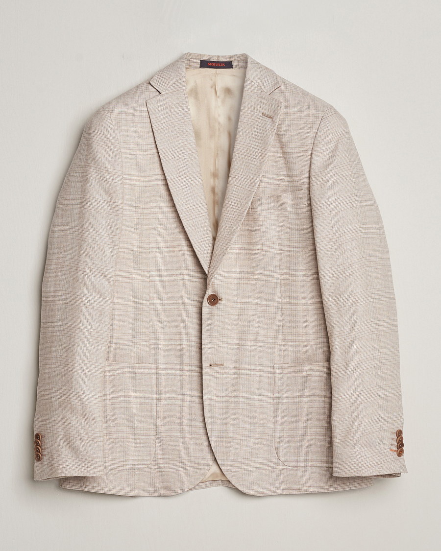 Homme | Blazers | Morris | Archie Cotton Glencheck Blazer Khaki