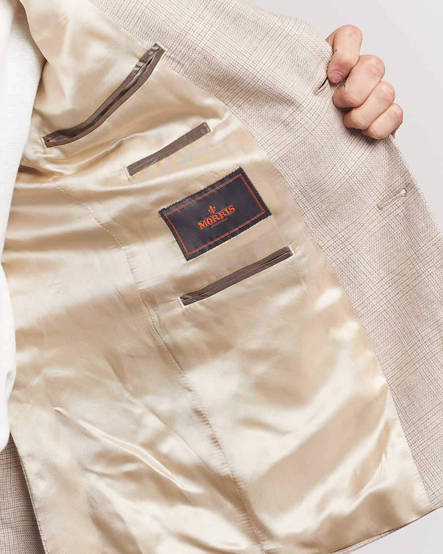 Homme | Blazers | Morris | Archie Cotton Glencheck Blazer Khaki
