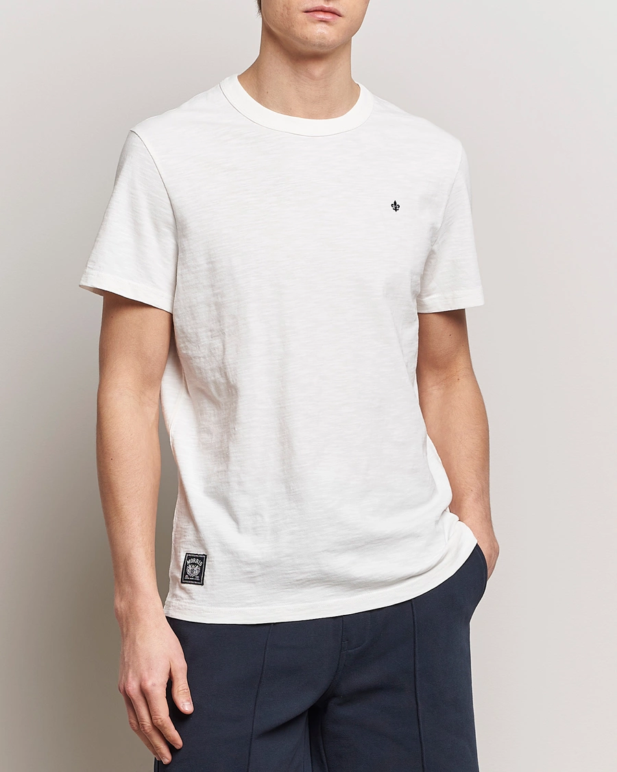 Homme | T-Shirts Blancs | Morris | Watson Slub Crew Neck T-Shirt Off White