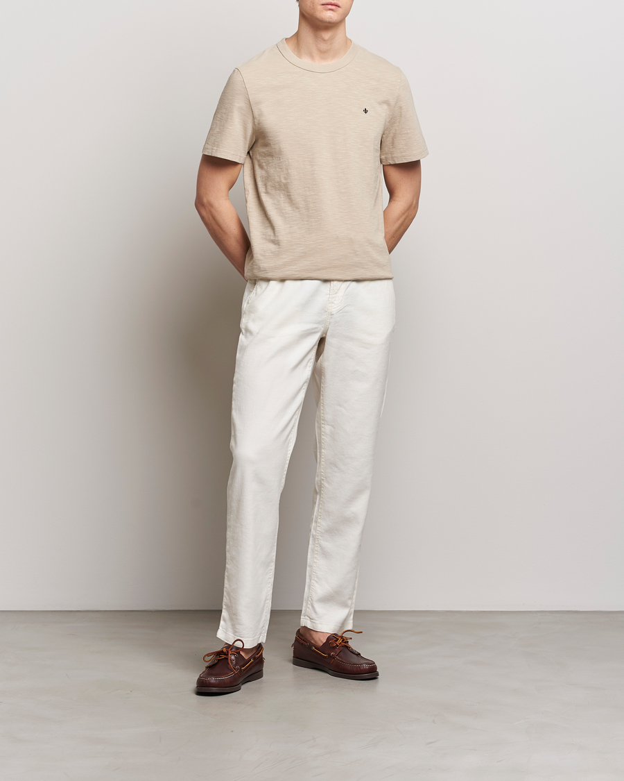 Homme | T-shirts | Morris | Watson Slub Crew Neck T-Shirt Khaki