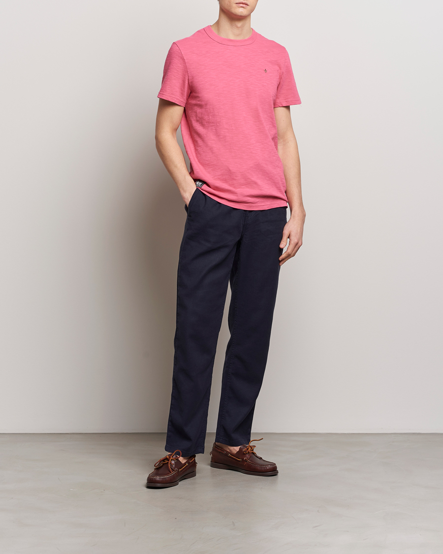 Homme | T-shirts | Morris | Watson Slub Crew Neck T-Shirt Pink
