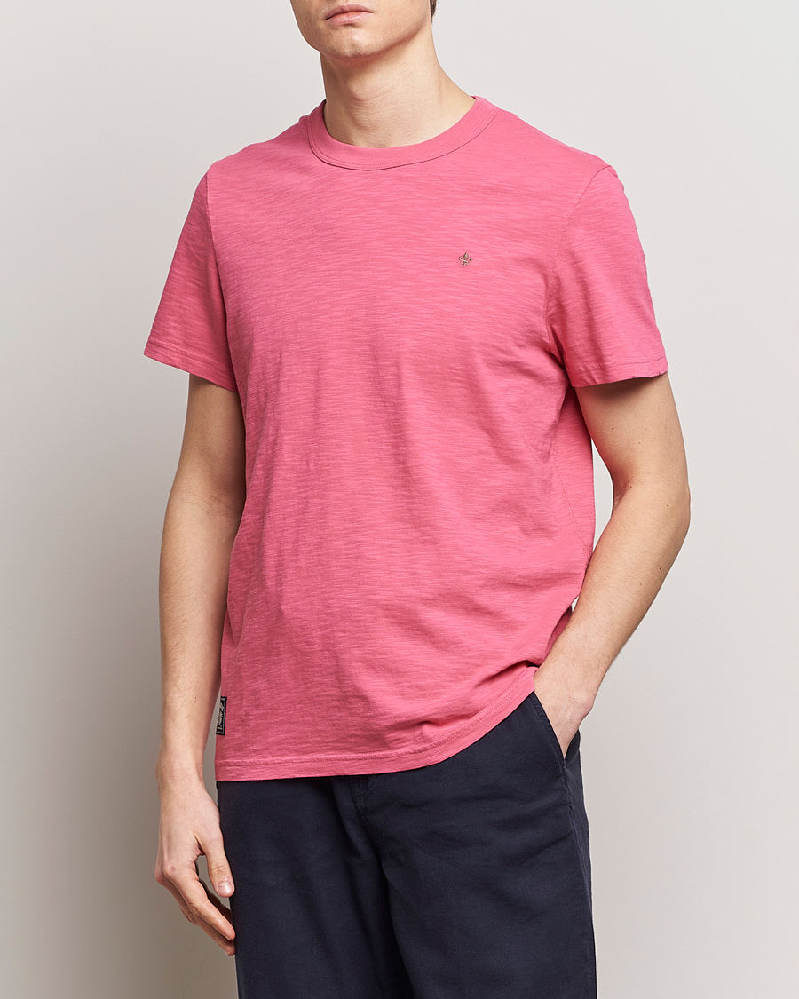 Homme |  | Morris | Watson Slub Crew Neck T-Shirt Pink