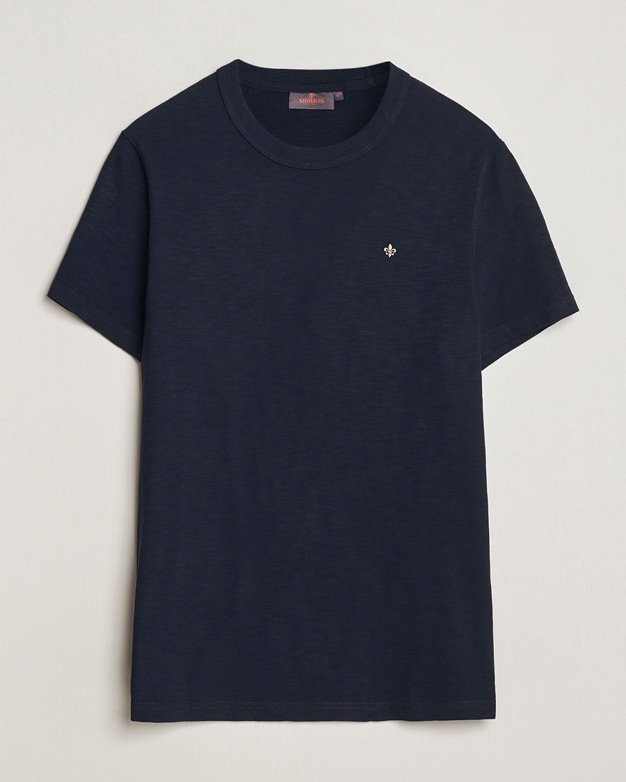 Homme | T-shirts | Morris | Watson Slub Crew Neck T-Shirt Old Blue