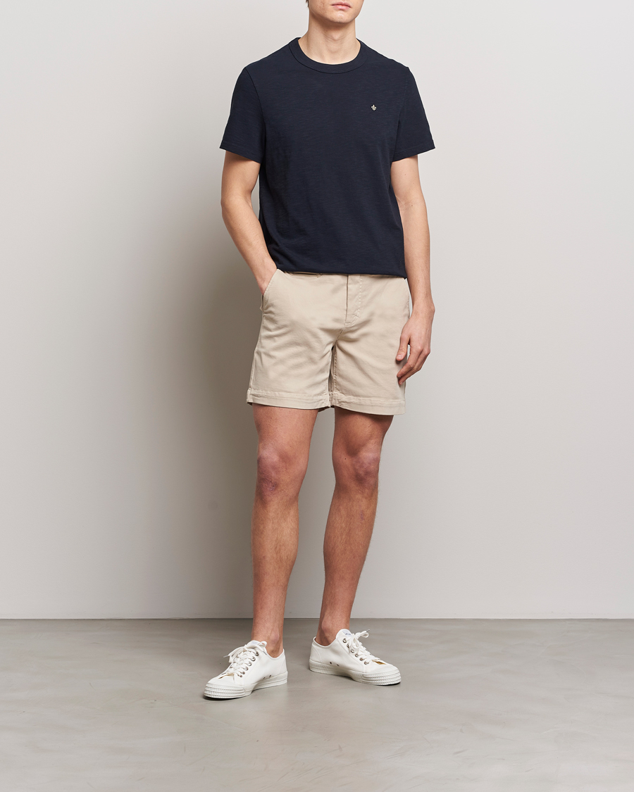 Homme | T-shirts | Morris | Watson Slub Crew Neck T-Shirt Old Blue