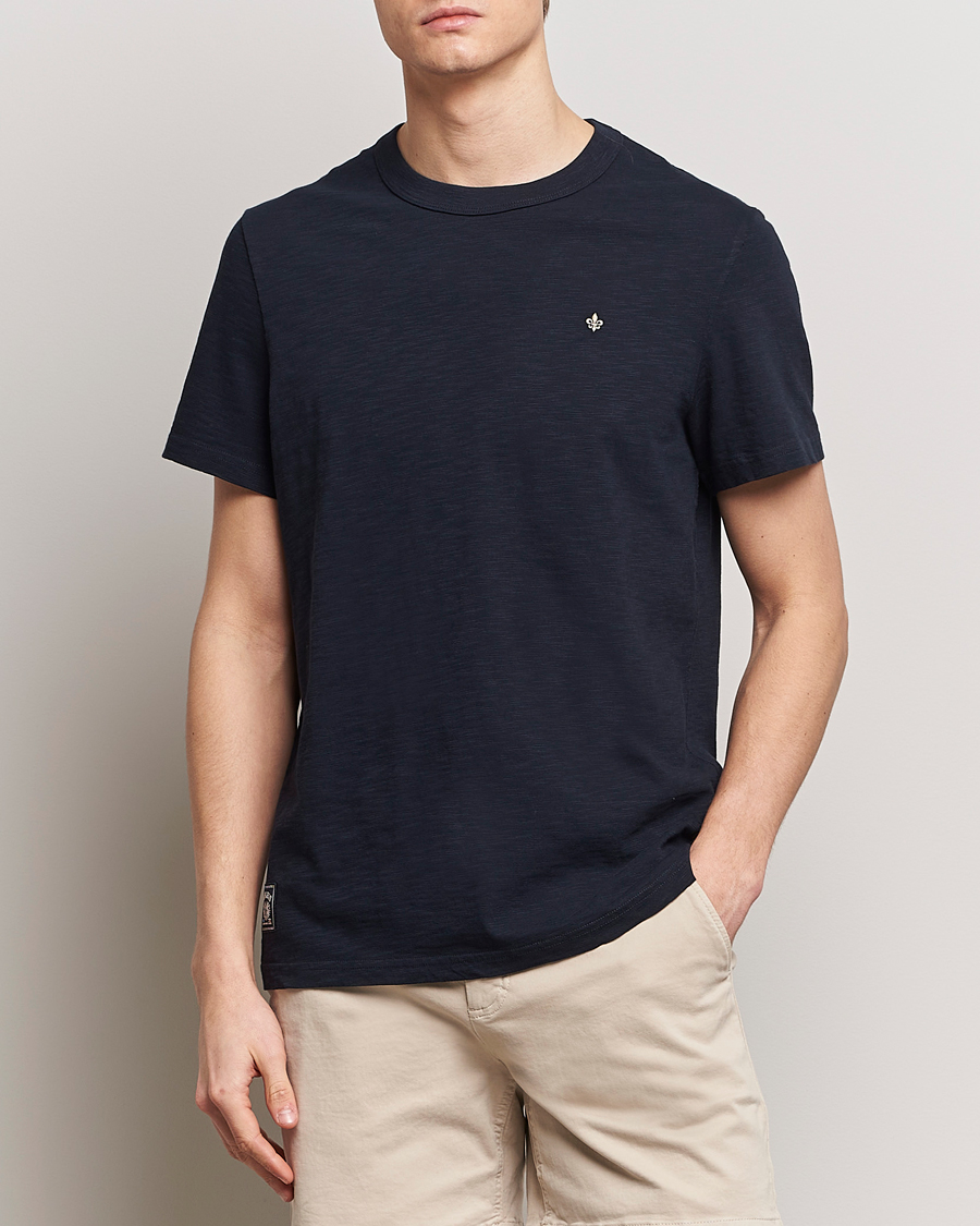 Homme | T-shirts | Morris | Watson Slub Crew Neck T-Shirt Old Blue